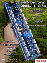 Kit Driver power amp MCRD V3 Darlington 2U 30cm Full Fitur Inbal/Protector speaker/Sensor suhu/Led i