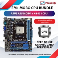 Asus F1A55 Series DDR3 FM1 Motherboard (Free AMD Quad Core CPU Processor) Socket FM1 F1A55-M LX AMD 