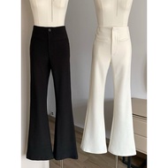 seluar bootcut woman slack bootcut woman bootcut pants Dolaimei Stovepipe King White Narrow Waist St