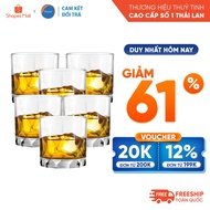 [Return Commitment If Broken] Set of 6 Ocean Connexion Double Rock 350ml glass cups - Genuine
