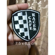 Cafe racer embroidery patch shield fashion accessories