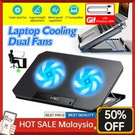 Laptop Cooler Fan Cooling Pad Laptop Cooling Stand Adjustable Laptop Stand Dual USB LED Backlit Notebook Cooler