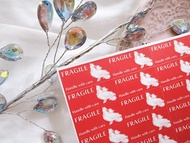 空郵貼紙 郵寄禮物 文具 品牌包裝 鴨 易碎品 小心易碎