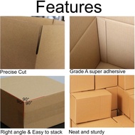 Fixguru Small Medium Carton Box 10cm & 15cm & 20cm & 25cm Height Packaging Box Simple Small Box