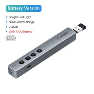 ORICO Wireless Presentation 2.4GHz รีโมท Clicker PPT Power Point Clicker ปากกาสีแดงสำหรับเมาส์ Mac W
