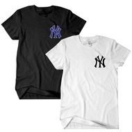 NY New York Yankees Men's T-Shirt Unisex Cotton Combed 24sWanita