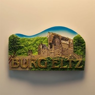 Europe Germany Berg Eze Castle Creative Travel Souvenir Three-dimensional Painted Decoration Magneti
