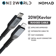 NOMAD Rugged Kevlar USB-C to Lightning Cables/Universal Cables/USB-C Cables