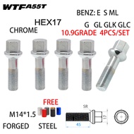 【Fast and Free Delivery】 Auto Wheel Oe Lug Bolts Longer For Mercedes Benz A B C E S G Glk Glc M Ml M