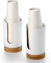 Viosuniu 5oz Ceramic Bathroom Cup Dispenser (2nd Generation) Dixie Cup Holder-Disposable Paper Holde