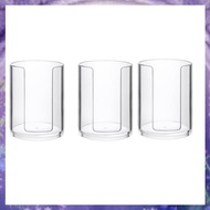 (GPBS) 3 Pcs Bathroom Cup Dispenser 3 Oz Countertop Storage Mouthwash Cups Holder Plastic Small Disp