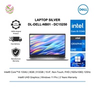 Dell DC15250-i51334U-8GB-512GB-W11PRO 15.6" FHD Laptop Silver ( i5-1334U, 8GB, 512GB SSD, Intel, W11