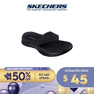 Skechers Women On-The-GO GOwalk Flex Endless Summer Sandals - 141402-BBK Contoured Goga Mat Footbed,