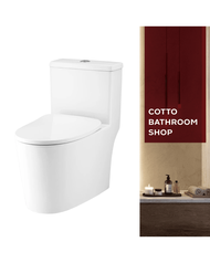 COTTO สุขภัณฑ์ชิ้นเดียว (ท่อลงพื้น) รุ่น วินน์ C11003H WH Wynn II Closet 3/5.5L a As the Picture One