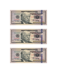 Copy Play Money 20 Pieces One Million Dollar Trump Bills 2-Sided Fake Dollar Bill Kids Pretend Play 