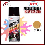 ANCHOR MOTOCYCLE HONDA Spray Can Tin Cat Paint 400ML H235* EX5 Gold Emas Sprey Ancer Honda Ori 100% Original