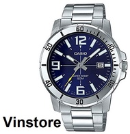 [Vinstore] Casio MTP-VD01 Diver Style Silver Stainless Steel Band Dress Quartz Men Watch MTPVD01D-2B MTP-VD01D-2B MTP-VD01D-2BVUDF