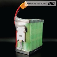 ilic แบตเตอรี่ลิเธียมฟอสเฟต LiFePO4 33138 4s 12V 30Ah ติดตั้ง BMS และ Active Balance