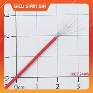 [10 Pieces]- Single Multi-Core Electrical Wire 1007 24AWG Red SmartFix Components