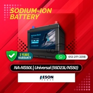 Aeson Power Sodium-ion Battery: NA-NS50L | Universal (55D23L/NS50) | 3Y Warranty