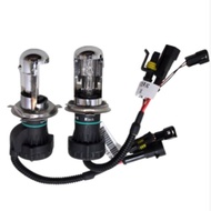 H4 35Watt 6000K White Hi-Low Beam HID 2 Bulb With Wire
