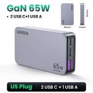 UGREEN Nexode Pro 65W GaN 3-port Fast Charger Adapter Ultra-thin Portable Foldable Wall Charger Powe