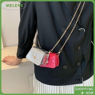 MELENE Crossbody Bags, Versatile PU Shoulder Bag, Cute Chain Simplicity Mini Handbag Lipstick