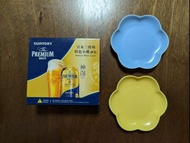 Suntory The Premium Malt's Japanese Flower Plate 2 pcs