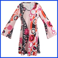 ◄ ▚ ♕ 60s 70s Women Hippie Costume Accessories Hippie Disco Dress Halloween Boho Flared Hippie Dres