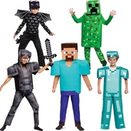 Minecraft Diamond Ender Dragon Costume for Kids Halloween Cosplay Role Play Game Character Outfit
