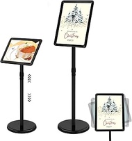 Stand, Poster Stand, Height Adjustable, 70-120 cm, Aluminium DIN A3 Stand, 42 x 29.7 cm, Information