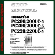 Shop Manual pc200-5 pc200lc-5 komatsu excavator
