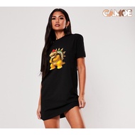 Tshirt Dress Super Mario 3D Character Bowser