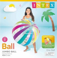 Intex Big beach ball อินเท็กซ์ ลูกบอลชายหาดขนาดใหญ่ 107 cm. ลูกใหญ่มาก ลูกบอลเป่าลมเล่นน้ำริมทะเล