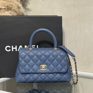 CHANEL Coco handle - 小號藍金24開
