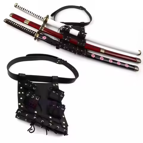 Katana Holder Demon Slayer Anime Cosplay Accessories Real Size Japanese Katana Waist Holster Samurai