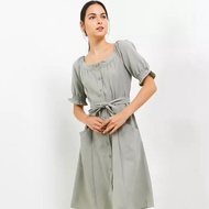 White Mode Pattie Dresses - Basic Mint Women's Dress
