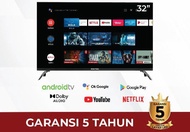 Polytron Smart Android LED TV 32 inch MOLA TV 32AG9953 / 32AG5959 Garansi Resmi 5 Tahun 100% ORI.