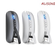 ALISOND1 Bluetooth 2.4GHz Wireless Mouse, Bluetooth Compatible Silent M113 Dual Mode Silent Mice, with USB Receiver ABS Dual Modes M113 2.4GHz Optical Mice