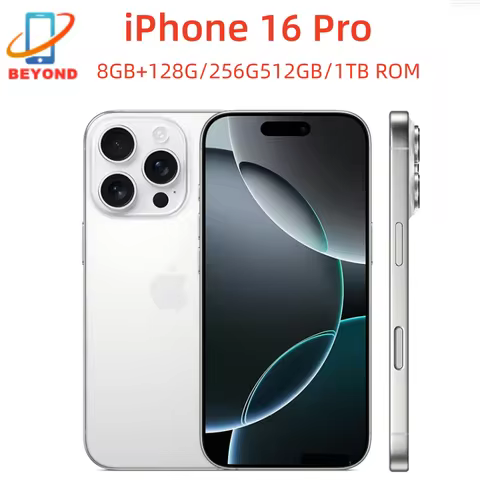 98% New iPhone 16 Pro 6.3" Original Super Retina XDR OLED 128/256/512GB/1TB 8GB Face ID NFC A18Pro S