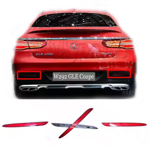 Rear Reflectors Pair Fit 15-19 Mercedes-Benz GLE Coupe W292 C292 320 350d 350e 400 450 500 63S AMG b