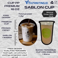 Screen Printing Cup 16 Oz 7 Gram Cup Plastic Cup Custom Screen Printing 1 Color