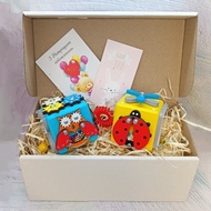 旅行忙碌板套装 – 幼儿蒙特梭利木质立方体 – 安静感官玩具