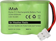 iMah Ryme F11 2/3AA600 3.6V 600mAh Ni-MH Battery Pack, fits Kaito KA500 KA550 KA600 and fits Eton FR