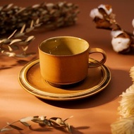 西德製ー古董抹茶摩卡手繪系列咖啡杯盤組ー150ml