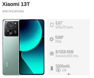 Used Xiaomi 13T 5G 6.67"(12GB + 256GB/512GB ) – Original XiaoMi Malaysia Set