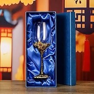 jessie Wine Glass Handmade Painted Enamel Flower Gin Glass Wine Glass Birthday Mothers Day Gifts (Go