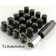 1Rays Sport Rim Nut iRays Racing Wheel Nut Short Steel Heavy Duty Rays M12 x 1.5 Tyre Nut 17 Hex