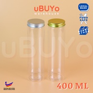 BALANG KUIH BEKAS REMPAH BEKAS SAMBAL CHOCO JAR PLASTIK 400ML ALUMINIUM CAP
