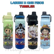 Labubu x One Piece Double-Wall Insulated Tumbler Stainless Steel Luffy, Zoro, Jinbe & Luffy Gear 5
